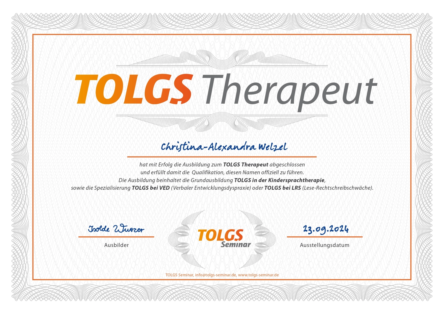 Spatzenlernen - Lerntherapie Prävention. Lernförderung - Zertifikate