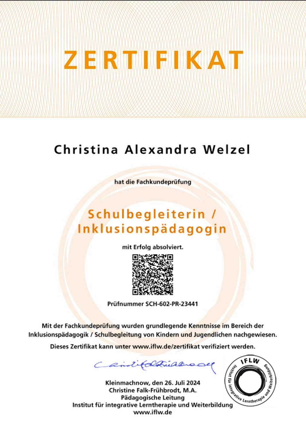 Spatzenlernen - Lerntherapie Prävention. Lernförderung - Zertifikate